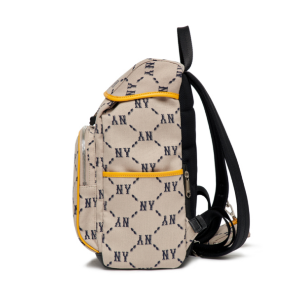 Túi MLB Monogram Diamond Jacquard NY Yankees Beige - Ảnh 4