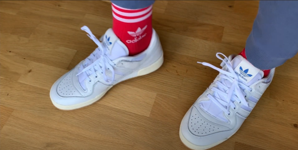 Giày Adidas Forum 84 Low ADV Shoes 'Cloud White Blue Bird' H04903 - Ảnh 9