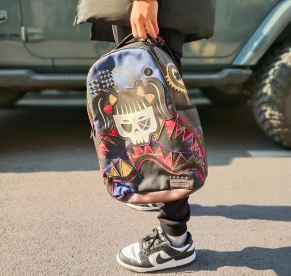 Balo Sprayground DLX Shark 'Skull Pattern' W0815701 - Ảnh 4