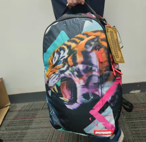 Balo Sprayground Tiger Multicolor W0635812 - Ảnh 4