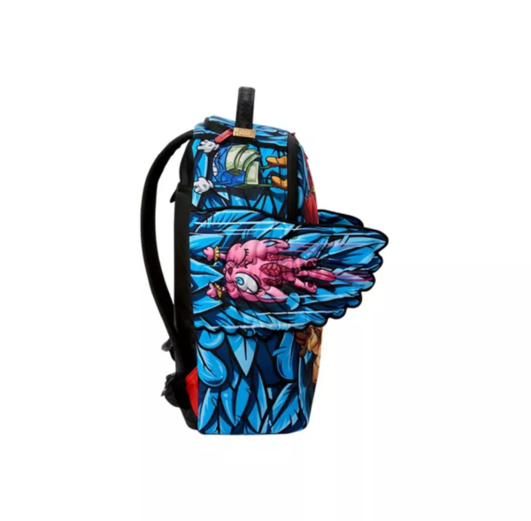 Balo Sprayground Wall Street Shark White Blue W0635802 - Ảnh 2