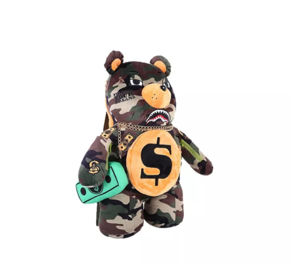 Balo Sprayground Money Bear Doll 'Camo' W0637001 - Ảnh 2