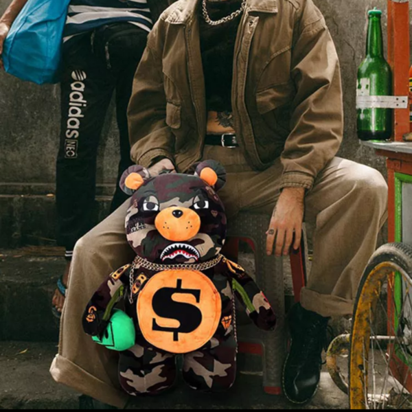 Balo Sprayground Money Bear Doll 'Camo' W0637001 - Ảnh 4