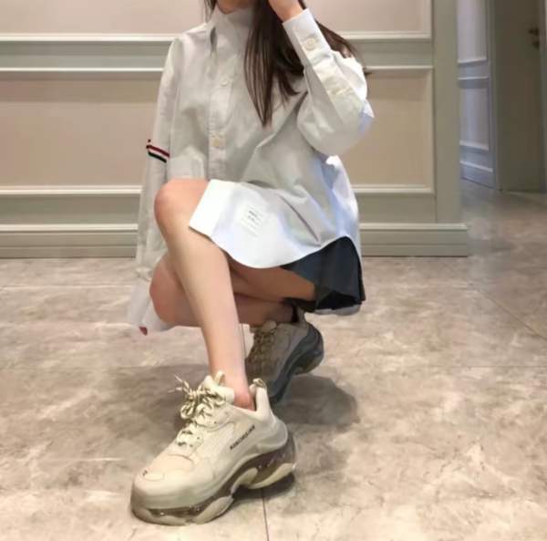 Giày Balenciaga Triple S Clear Sole 'Beige' 544351W2GA19710 - Ảnh 3