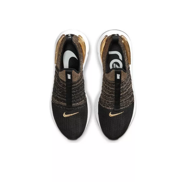Giày Nike React Phantom Run Flyknit 2 Premium 'Black Metallic Gold' CZ4830-001 - Ảnh 3