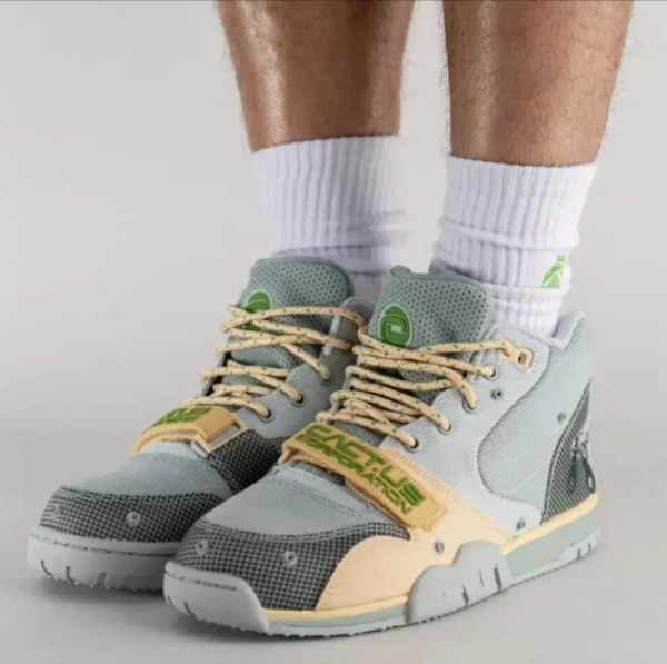 Giày Nike Travis Scott x Air Trainer 1 SP 'Grey Haze' DR7515-001 - Ảnh 3