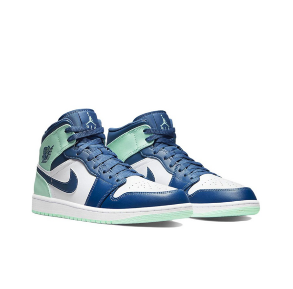 Giày Nike Air Jordan 1 Mid 'Blue Mint' 554724-413 - Ảnh 5