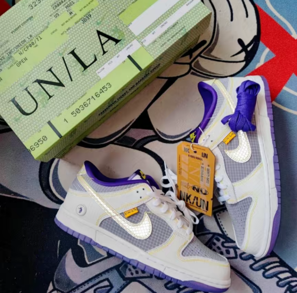Giày Nike Union LA x Dunk Low 'Court Purple' DJ9649-500 - Ảnh 3