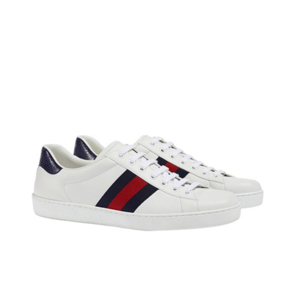 Giày Gucci Ace Leather 'Blue' 386750-A38D0-9072 - Ảnh 4