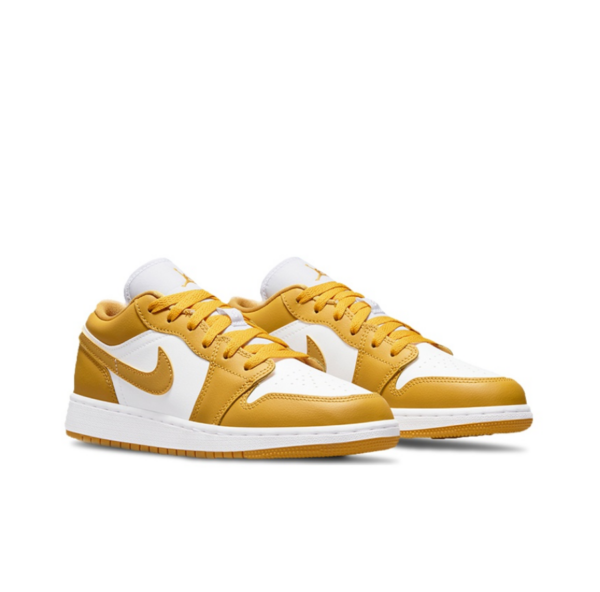 Giày Nike Air Jordan 1 Low GS 'White Yellow' 553560-171 - Ảnh 7