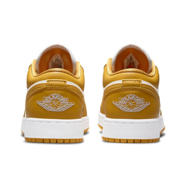 Giày Nike Air Jordan 1 Low GS 'White Yellow' 553560-171 - Ảnh 9