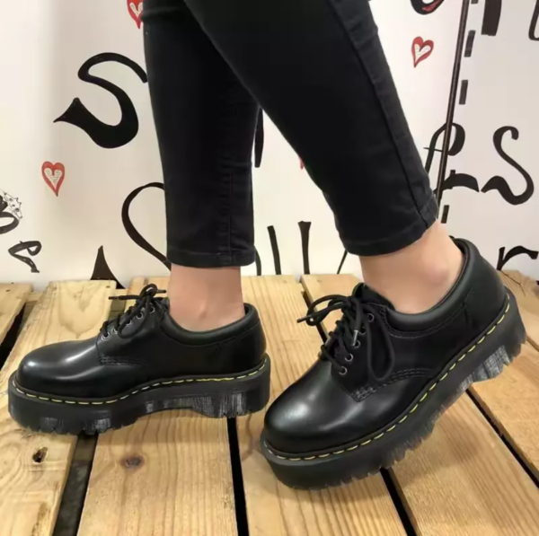 Giày Dr.Martens 8053 Leather Platform 'Black' 24690001 - Ảnh 6