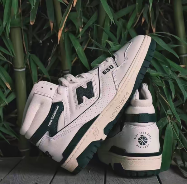 Giày New Balance 650R Aime Leon Dore 'White Green' BB650RL1 - Ảnh 3