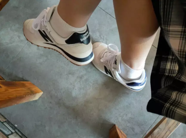 Giày New Balance 574 'White Navy' ML574TF2 - Ảnh 4