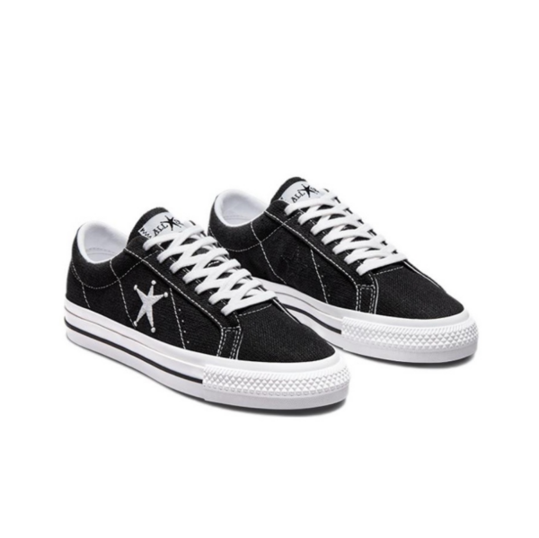 Giày Converse x Stussy One Star Ox 'Black' 173120C - Ảnh 4