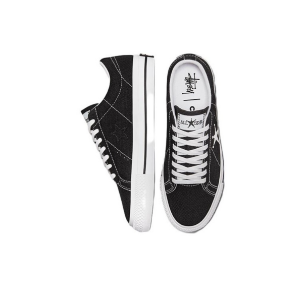 Giày Converse x Stussy One Star Ox 'Black' 173120C - Ảnh 5