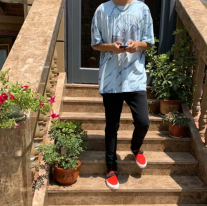 Alternative view of Giày Vans Slip-On 47 Fear of God 'Red Black' VN0A3J9FPQR