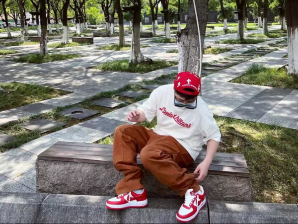 Giày Nike Air Force 1 Low x Louis Vuitton Virgil Abloh 'White Red' - Ảnh 3