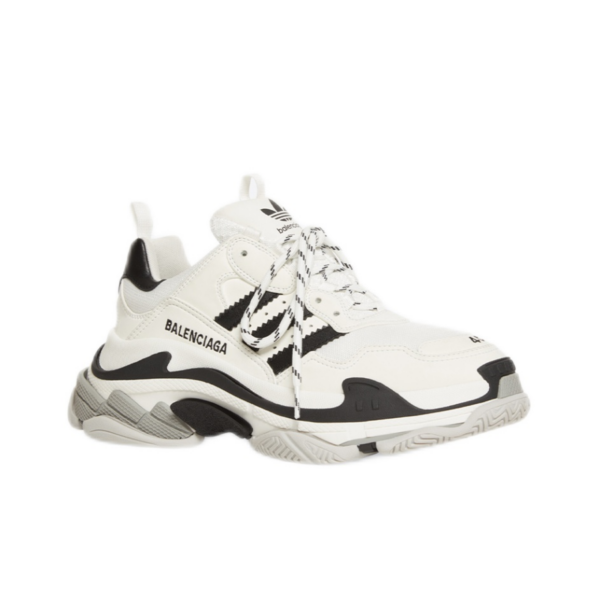 Giày Balenciaga x Adidas Triple S 'White Black' 710021-W2ZB1-9112 - Ảnh 8