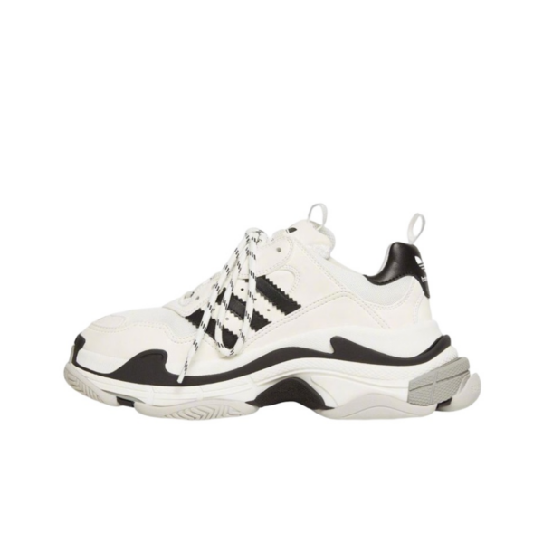 Giày Balenciaga x Adidas Triple S 'White Black' 710021-W2ZB1-9112 - Ảnh 10