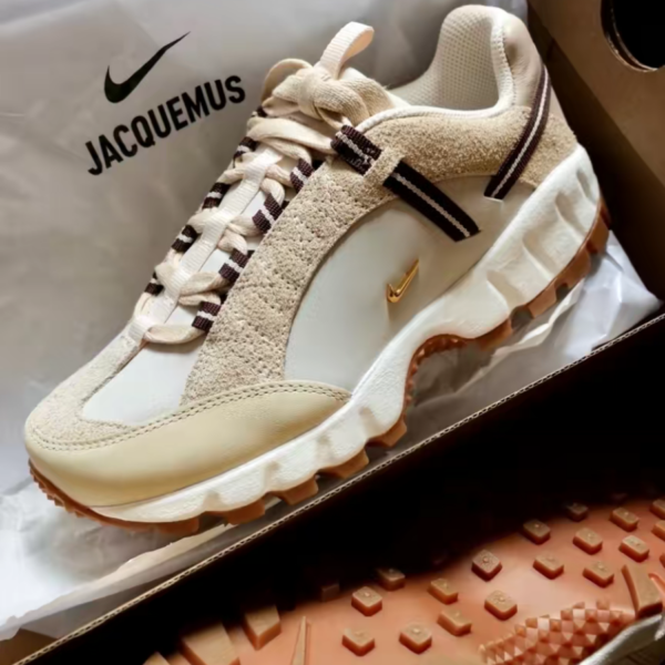 Giày Nike Air Humara Jacquemus 'Light Bone Gold' DR0420-001 - Ảnh 5