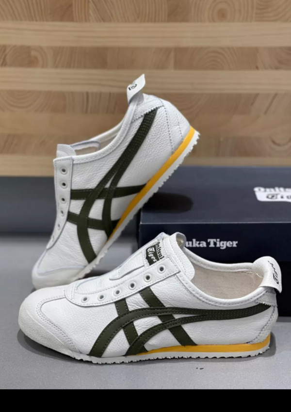 Giày Onitsuka Tiger Mexico 'White DarkOliveGreen' 1183B815-105 - Ảnh 5