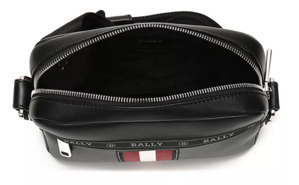 Túi Bally Leather Cross-Body 'Black' HAL-10 - Ảnh 5