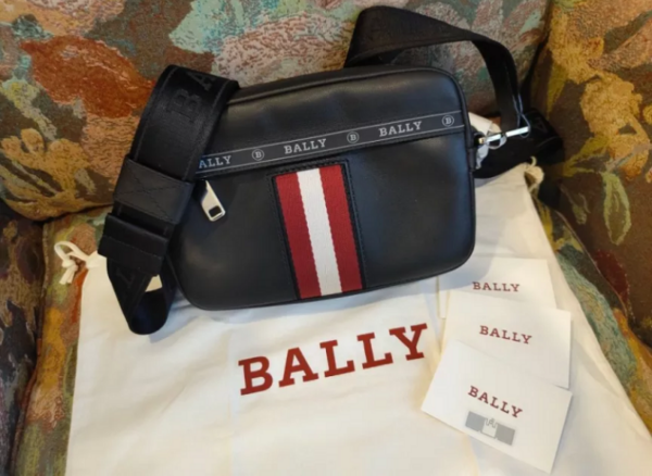 Túi Bally Leather Cross-Body 'Black' HAL-10 - Ảnh 2