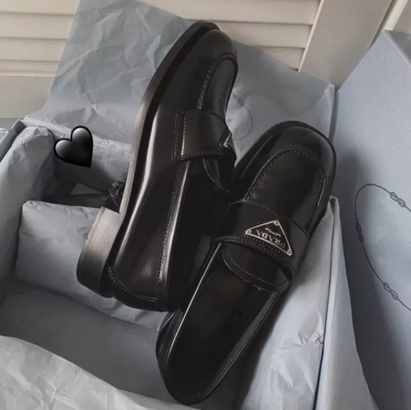Giày Prada Logo Brushed 'Black' 1D902M 055 F0002 - Ảnh 3
