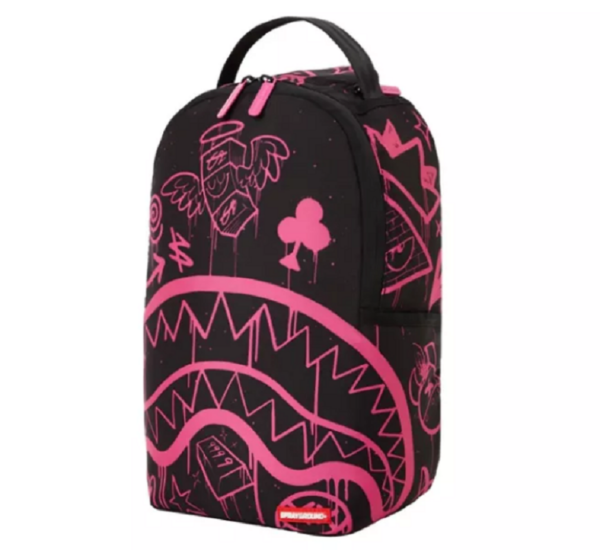 Balo Sprayground Drak Contrast Graffiti 'Black Pink' W0835726 - Ảnh 6