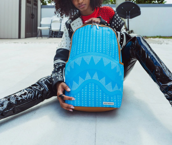 Balo Sprayground Llluchains Turg DLX Shark 'Blue' W0825726 - Ảnh 2