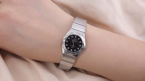 Đồng Hồ Omega Constellation Diamond 'Silver Black' 123-10-27-60-51-002 - Ảnh 4