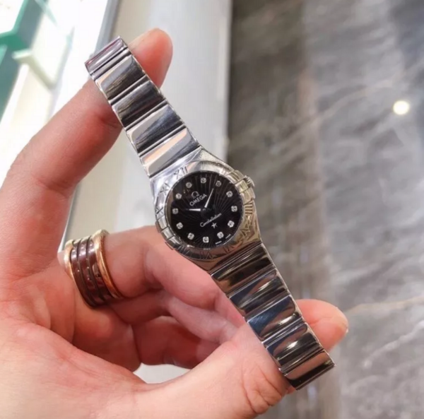 Đồng Hồ Omega Constellation Diamond 'Silver Black' 123-10-27-60-51-002 - Ảnh 2