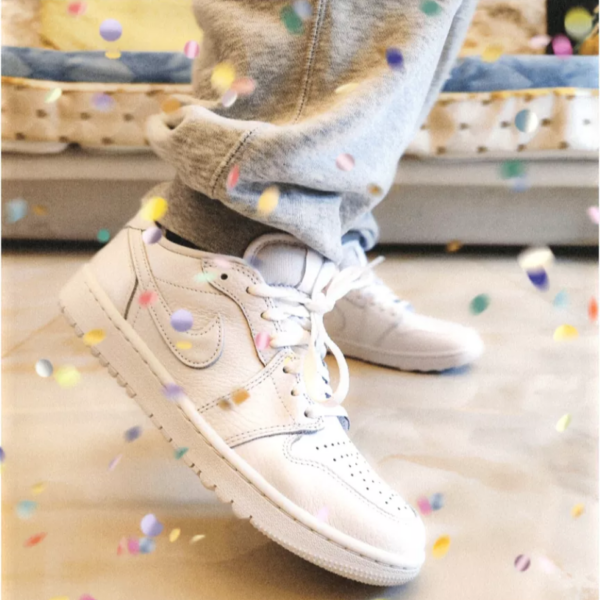 Giày Golf Nike Air Jordan 1 Retro Low Golf Triple White DD9315-101 - Ảnh 3