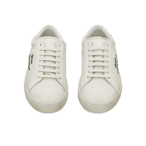 Giày Saint Laurent Court SL 06 Embroidered 'White' 611106GUP109113 - Ảnh 4