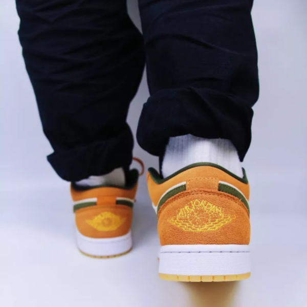 Giày Nike Air Jordan 1 Low ‘Orange Olive’ DH6931-102 - Ảnh 6
