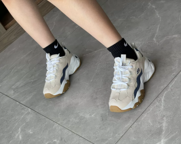 Giày Skechers D'lites 'Cream Blue' 999880-TAN - Ảnh 5
