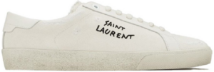 Giày Saint Laurent Court SL 06 Embroidered 'White' 611106GUP109113