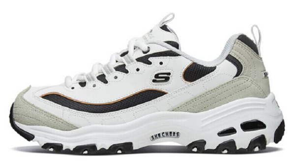 Giày Skechers D'Lites 'White Gray' 66666228-WLGY - Ảnh 2