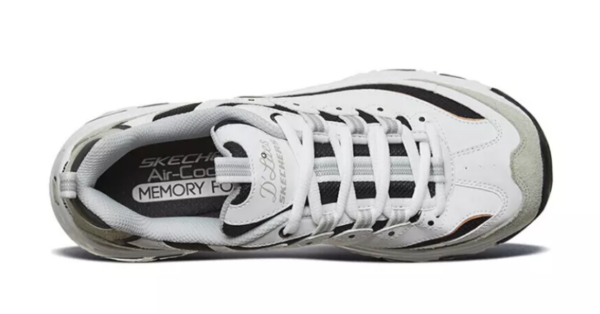 Giày Skechers D'Lites 'White Gray' 66666228-WLGY - Ảnh 3