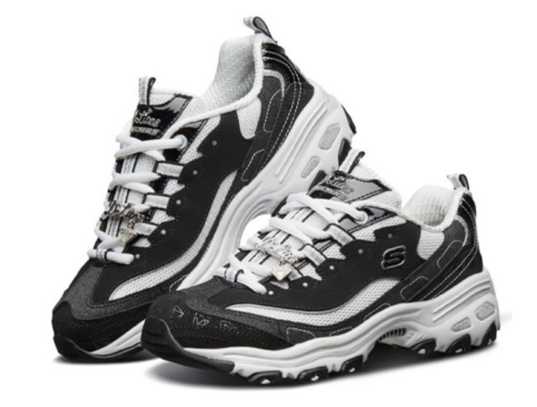 Giày Skechers D'Lites 1.0 'Black' 12241-BKW - Ảnh 8