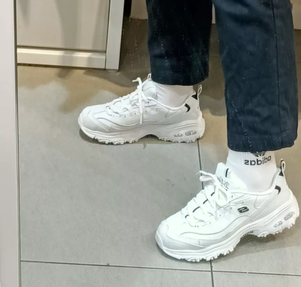 Giày Skechers D'Lites 'White' 11931-WBK - Ảnh 4