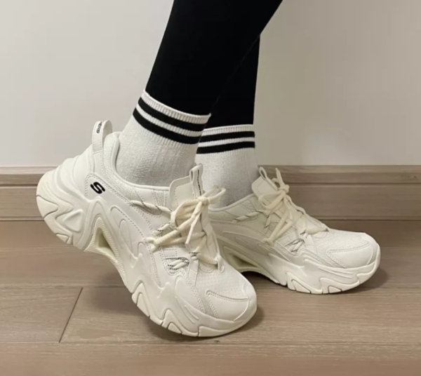 Giày Skechers D'Lites Stamina 'White' 896072-OFWT - Ảnh 4