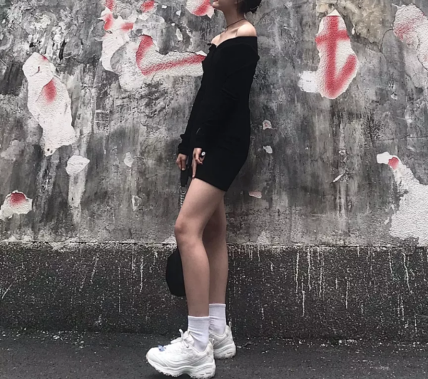 Giày Skechers D'Lites 'White Beige' 66666214-WNT - Ảnh 3