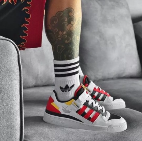 Giày Adidas Forum Low 'White Legend Ink Red' GZ9112 - Ảnh 2