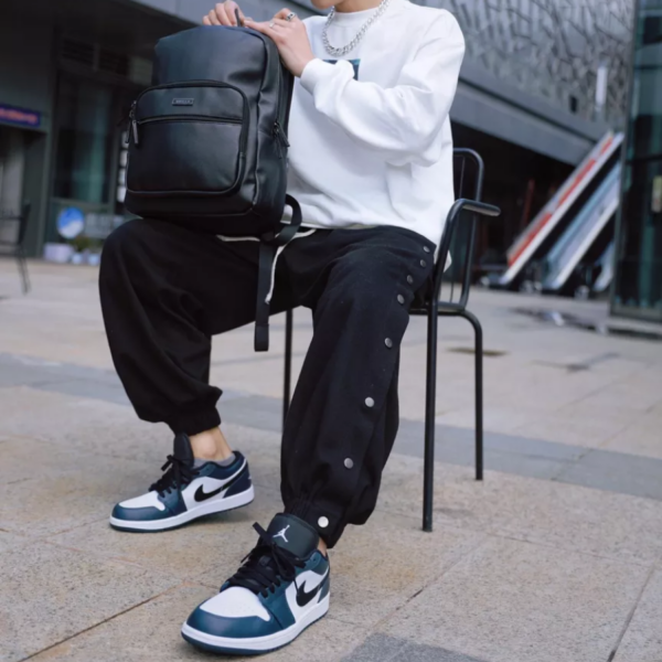 Giày Nike Air Jordan 1 Low 'Dark Teal' 553558-411 - Ảnh 2