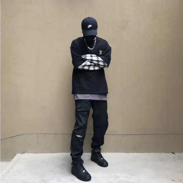 Giày Nike Air Force 1 Mid '07 'Triple Black' 315123-001 - Ảnh 4