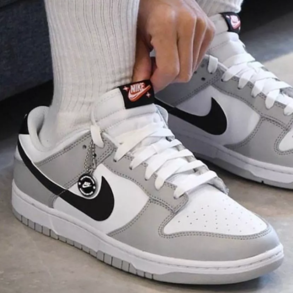 Giày Nike Dunk Low Retro SE Jackpot 'Grey Fog' DR9654-001 - Ảnh 4