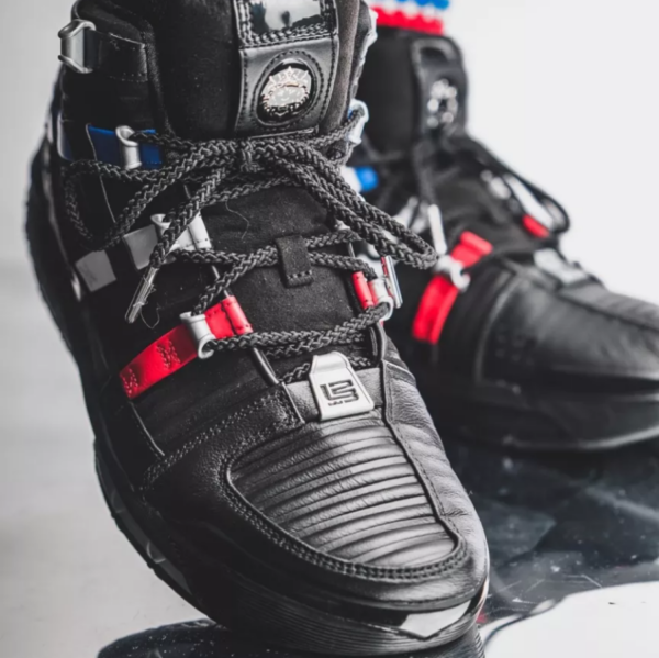 Giày Nike LeBron 3 'Black University Red' DO9354-001 - Ảnh 4