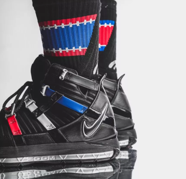 Giày Nike LeBron 3 'Black University Red' DO9354-001 - Ảnh 5